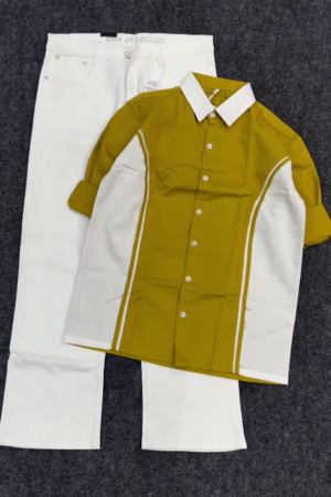 Slim Fit Opaque Colourblocked Pure Cotton Casual Shirt