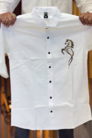 Men Straight Printed Casual Shirt