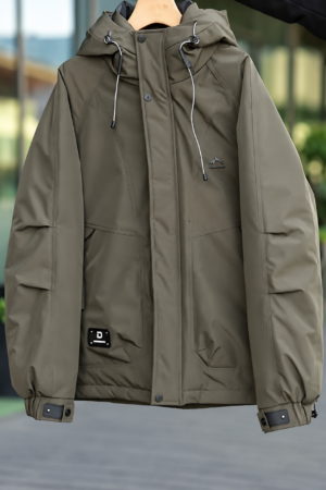 Men’s Olive Hooded Jacket || Winter Jacket for Men